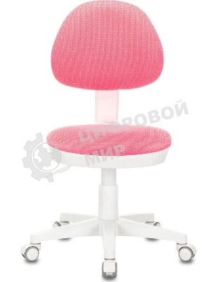 Кресло детское Бюрократ KD-3, на колесиках, ткань, розовый