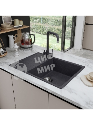 Кухонная мойка Maunfeld Lacrima 700 MFQS-700DGR темно-серый