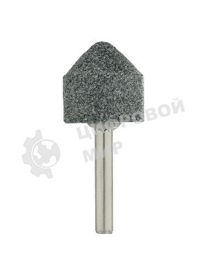 Шарошка абразивная Denzel конус, для дрели, 25 x 25 мм, хвостовик d6 мм, 63С