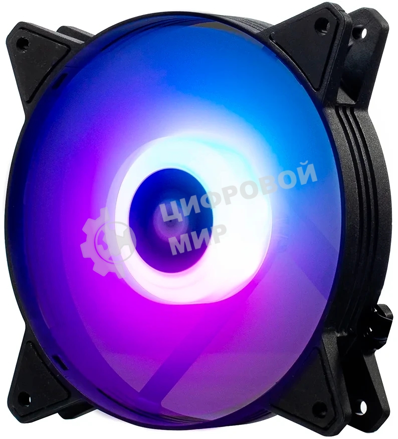 Кулер Lyambda LAC-01 (чёрный, ARGB, 1100 RPM, 20.3 dBA, 36.54 CFM, 4-Pin/5v ARGB)