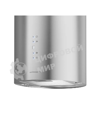 Вытяжка Kuppersberg, цилиндрическая, настенная, 35 см, электронное кнопочное управление, таймер, отвод/рециркуляция, 3 скорости, производительность 850 м3/ч, LED освещение, обратный клапан, уровень шума 68 дБ, угольный фильтр CF110 (опция), цвет нержавеющая сталь