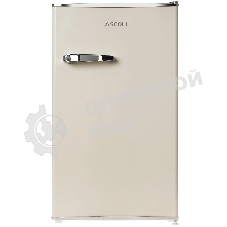 Холодильник Ascoli ADFRY90 бежевый однокамерный 85/15л морозилка сверху