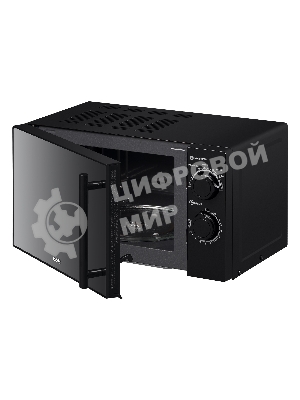 Микроволновая печь BBK 20MWS-773M/B-M черный, 20 л, 700 Вт, переключатели - поворотный механизм