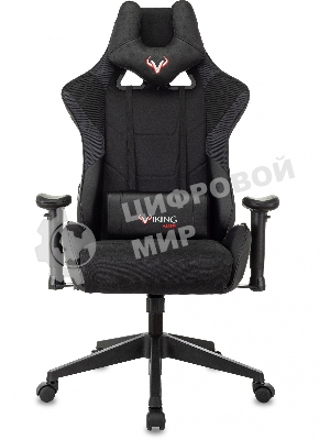 Кресло Бюрократ VIKING 4 AERO BLACK EDITION черный, экокожа, 120 кг, механизм качания