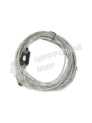 Кабель удлинитель Aopen активный ACU823-15M, USB2.0-repeater AM/AF 15м