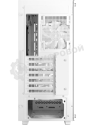 Компьютерный корпус Deepcool CC560 MESH V2 WH без БП, боковое окно (закаленное стекло), 3x120мм ARGb LED вентилятор спереди и 1x120мм ARGb LED вентилятор сзади, белый, ATX
