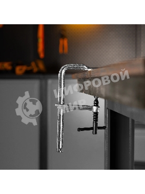 Струбцина Denzel F-образная, 80x200 мм, кованая