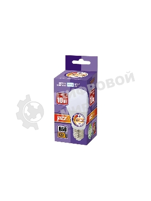 Лампа светодиодная диммируемая JazzWay PLED-DIM A60 10Вт грушевидная 4000К белый E27 820лм 220-240В