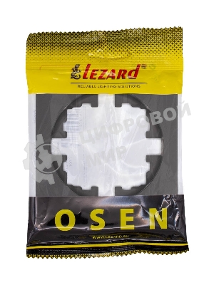Рамка 1-м OSEN горизонт. квадрат черный бархат LEZARD 743-4200-146