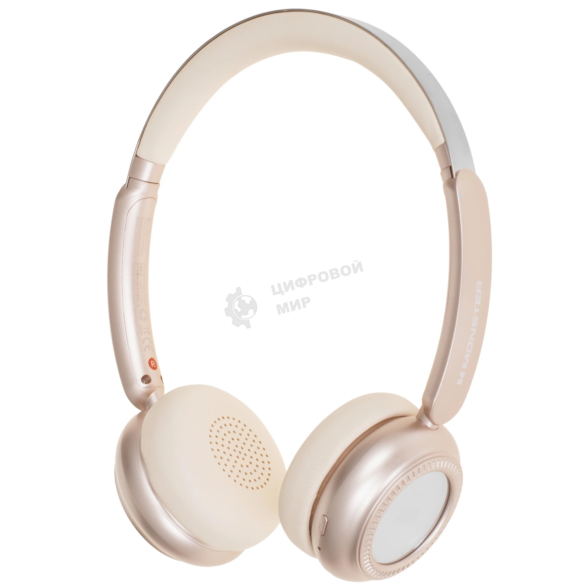 Беспроводные наушники MONSTER N-tune mini 01 бежевый, накладные, Bluetooth, до 50 ч