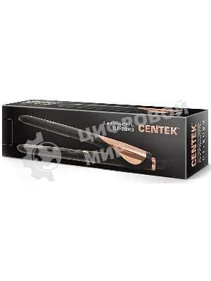 Выпрямитель для волос Centek CT-2023 черный/золотистый, 22 мм, 220 °C, 1 режим