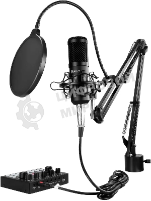 Микрофон проводной Оклик SM-600G 2.5м черный