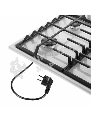 Газовая варочная панель Maunfeld EGHE.64.6CW/G, 4 конфорки, эмалированная сталь, белый