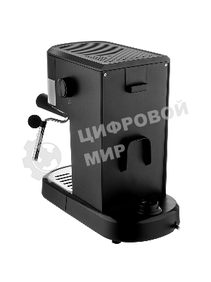 Кофеварка рожковая BRAYER BR1112 черный, исп. кофе - молотый, 1.2 л, 1100 Вт, 20 бар