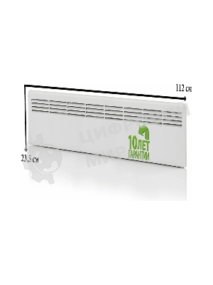 Конвектор электрический Ensto FinnHeat MINI EPHBMM10PR белый, 1000 Вт, 16 м2, механический термостат