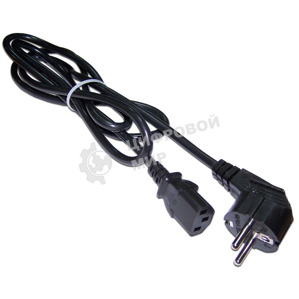 Шнур питания Lanmaster LAN-PP13/SHA-0.5-BK C13-Schuko проводник.:3x0.75мм2 0.5м 220В 10А (упак.:1шт) черный