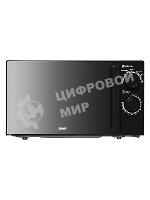 Микроволновая печь BBK 20MWS-773M/B-M черный, 20 л, 700 Вт, переключатели - поворотный механизм