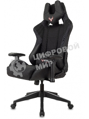 Кресло Бюрократ VIKING 4 AERO BLACK EDITION черный, экокожа, 120 кг, механизм качания