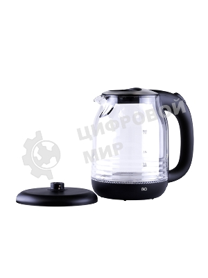 Чайник электрический BQ KT1833G черный/стальной, 2200 Вт, 1.7 л