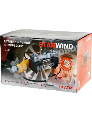 Автомобильный компрессор Starwind CC-300 65л/мин шланг 5м