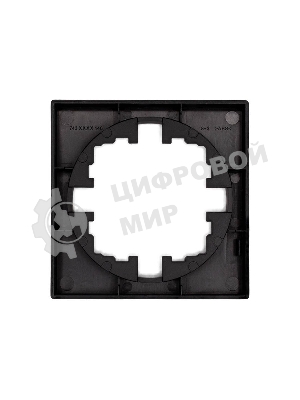 Рамка 1-м OSEN горизонт. квадрат черный бархат LEZARD 743-4200-146