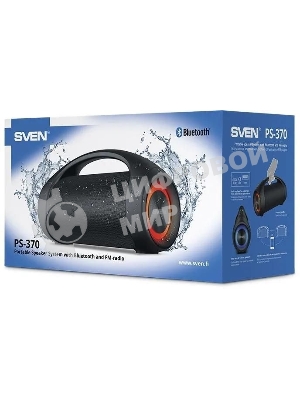 Колонка портативная SVEN АС PS-370 черный 40W 2.0 BT