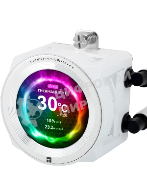 Система жидкостного охлаждения Thermalright Core Vision 360 (360mm, LED, White, ARGB/Fans: 3x120mm, 72.37CFM, 27.7dBA, 2000RPM/Pump height 66mm, Rad thickness 27mm/S: 1700, 1200, 1851, 115X, 2011, 2066, AM5, AM4)