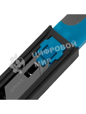 Лезвия Gross 79377, 19 мм, SK2 Black, трапециевидные, выдвижной пластиковый пенал, 10 шт.