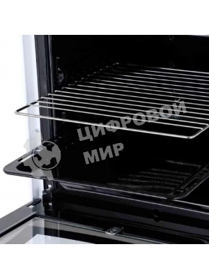 Плита комбинированная Flama RK 2211 белый, конфорок 4 шт, духовка 50 л, 50 см x 85 см x 60 см