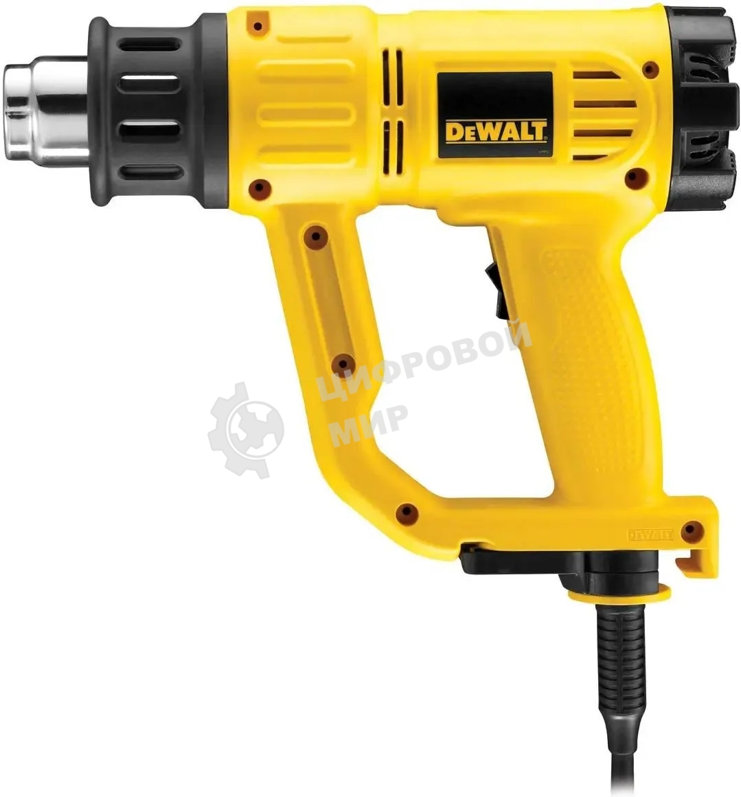 Фен технический DeWalt D264142000Вт 50-600С 650л/мин + насадки