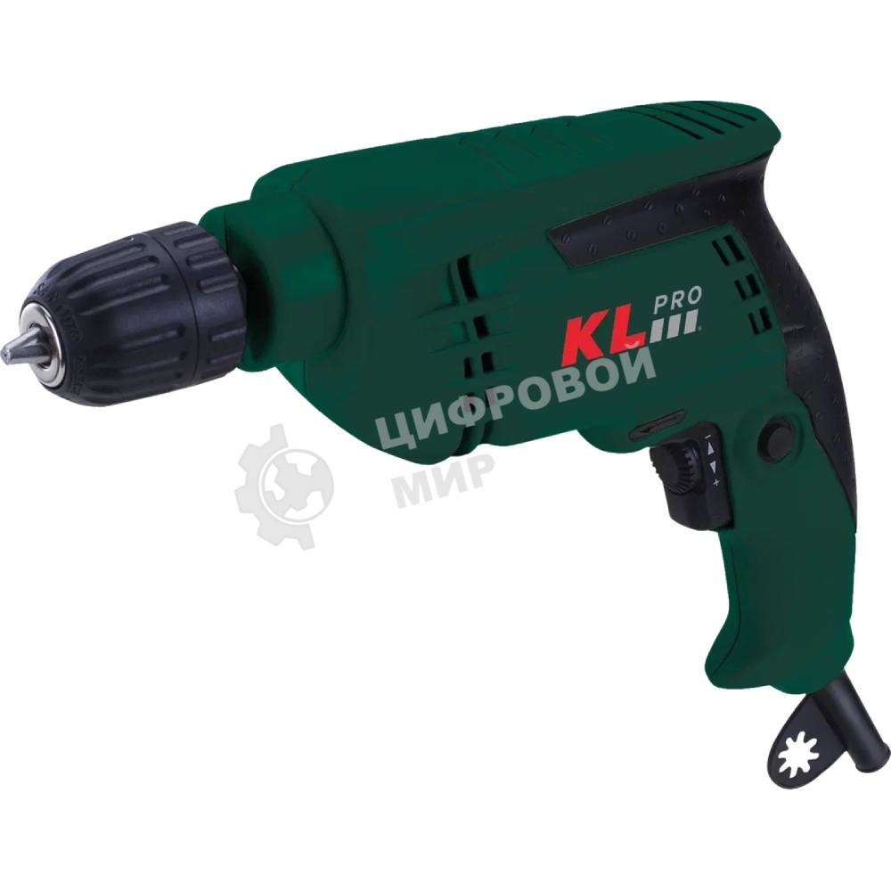 Профессиональная дрель KLPRO KLNM1002 (сеть, 600 Вт, 0-3500об/мин, 10 мм)