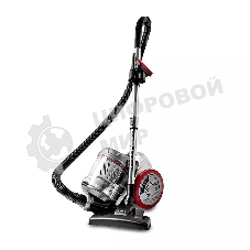 Пылесос Kitfort КТ-5152 серый/красный, 700 Вт, уборка сухая, пылесборник контейнер 1.6 л