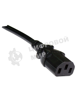 Шнур питания Lanmaster LAN-PP13/SHA-0.5-BK C13-Schuko проводник.:3x0.75мм2 0.5м 220В 10А (упак.:1шт) черный