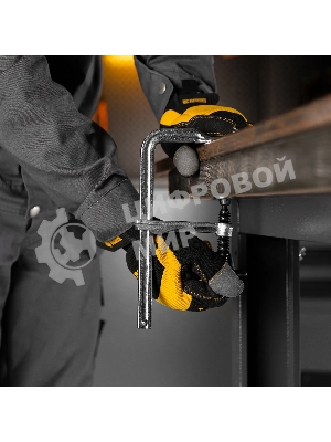 Струбцина Denzel F-образная, 80x200 мм, кованая