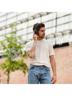 Беспроводные/проводные наушники Sennheiser Momentum 4 Wireless черный, полноразмерные, Bluetooth + Jack 3.5 мм, активное шумоподавление, до 60 ч