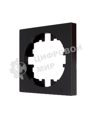 Рамка 1-м OSEN горизонт. квадрат черный бархат LEZARD 743-4200-146