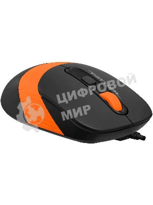 Мышь проводная A4Tech Fstyler FM10S черный/оранжевый, 1600 dpi, USB, кнопки - 4