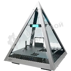 Компьютерный корпус Azza Pyramid L черный/серебристый без БП ATX 6x120мм 2xUSB3.0 audio bott PSU