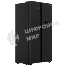 Холодильник Gorenje NRR9185EABXLWD черный матовый двухкамерный 353/191л морозилка снизу, No Frost, Side by Side