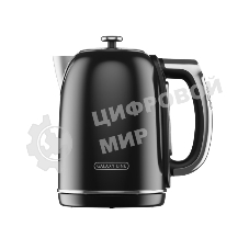 Чайник электрический Galaxy Line GL 0360 1.7 л, 2200 Вт, черный корпус: нерж.сталь/пластик
