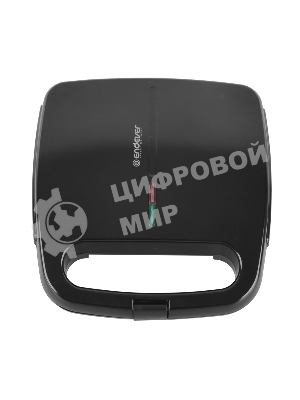 Вафельница Endever Skyline WM-22 черный, 850 Вт, на 2 вафли, автом. терморегулятор, размеры 22,6x22,4 см