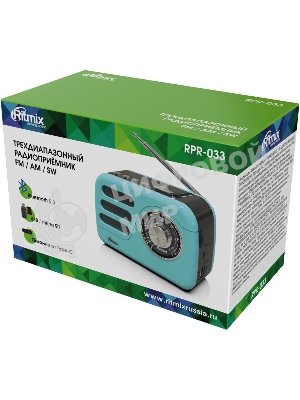 Радиоприемник Ritmix RPR-033 AZURE