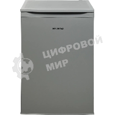 Холодильник Hyundai CO15051A серебристый однокамерный 101/14л морозилка сверху