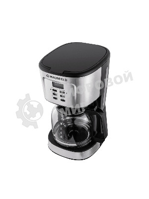 Кофеварка капельная Maunfeld MF-722S серебристый/черный, исп. кофе - молотый, 1.5 л, 900 Вт.