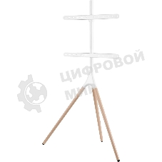 Подставка для телевизора Cactus CS-ST1246WTBCH белый/береза, 45