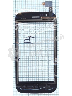 Сенсорное стекло (тачскрин) для Explay A400, черное