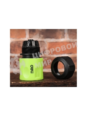 Соединитель быстросъемный с аквастопом для поливочных шлангов 1/2