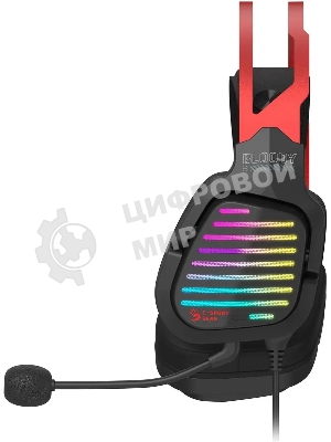 Гарнитура Bloody G560 красный/чёрный, проводная, подсветка