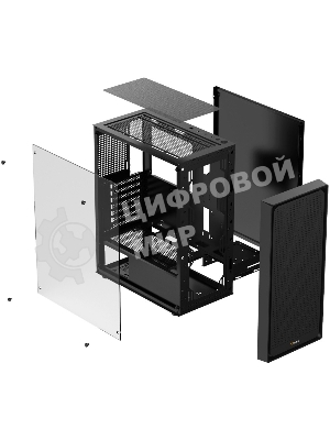 Компьютерный корпус Ocypus Gaммa C50 без БП черный (Gaммa-C50-BKG000XX-GL)