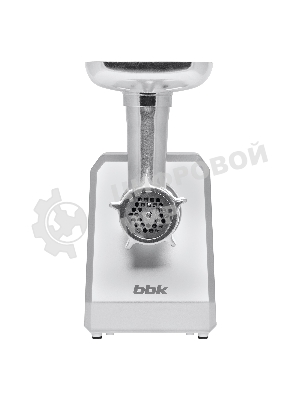 Мясорубка электрическая BBK MG2005 2000 Вт, белый/серый, 2000 Вт, 2.0 кг/мин, реверс, защита от перегрузки, металлический лоток, насадки - 7